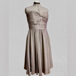 NWT, H&M “crepe-like” ruched dress, sz 14